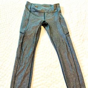 Lululemon Run Speed Tight reflective foil new